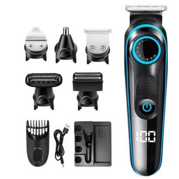 Braun Skægtrimmer/Hårtrimmer til Mænd, Trimmer/Hårtrimmer og Razor, 9-i-1 Sæt til Skæg, Ansigt, Hoved, Krop, Ører og Næse, Fars Dag Gave...