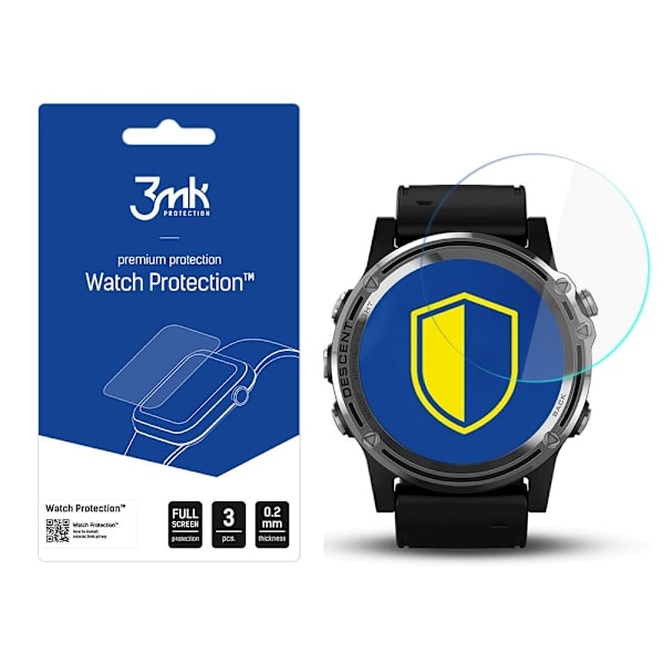 Garmin Descent Mk1 - 3mk Urbeskyttelse v. FlexibleGlass Lite