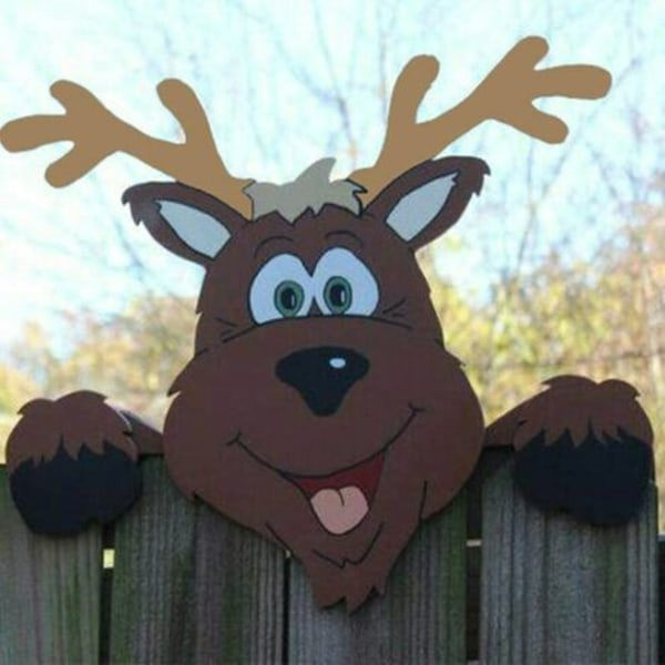 Julgrinden Dekoration Trädgård Yttergård Dekorationer DIY Jul Utomhus Grinden Konstskylt