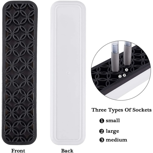Skrivebordsorganisatorer Silikon Sminkekost Holder Kosmetikk Oppbevaringsboks Sminkekost Stativ Holder Maling Pen Holder for Stash