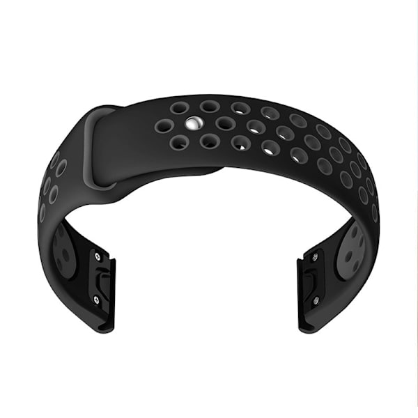 Silikonarmband för Garmin Fenix-serien Svart+Grå