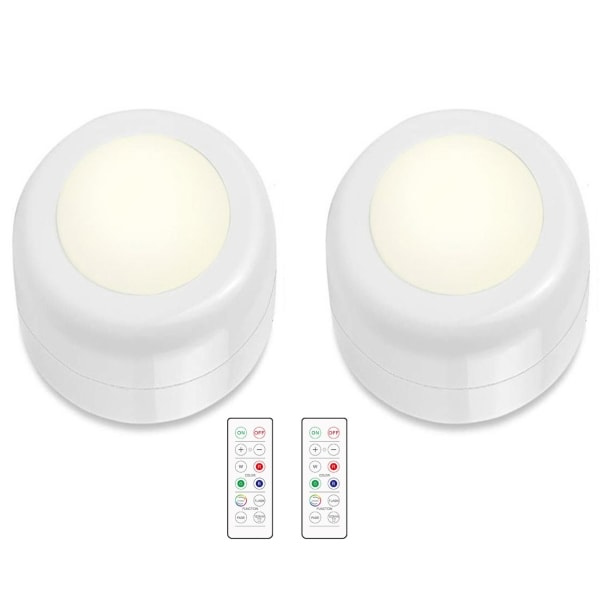 LED-valaisimet kaukosäätimellä, 2-pakkauksessa