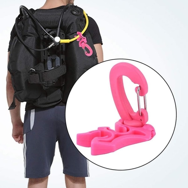 Beste dykke-slangeklemme, dykke-dobbel slangeklemme justerbar holder spenne rask tilkobling linje for dykking snorkling