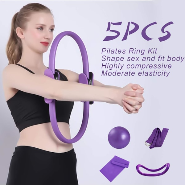 REMAKE Pilates Ring Sæt 14\" Yoga Fitness Magic Circle Pilates