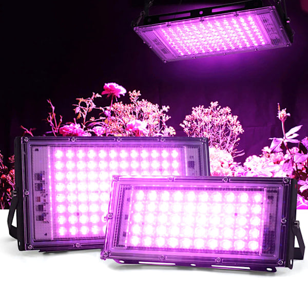 50W LED Vækstlys Fuld Spektrum Vækstlampe Panel til Blomster