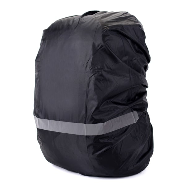 Rain cover for backpack with reflective strip Black M