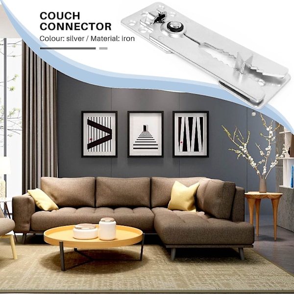 REMAKE Pakk Sofa-kobling Metall Sekjonsoal Sofa Møbelkobling Sekjonsoal Sofa Koblinger For Skyve Sofa