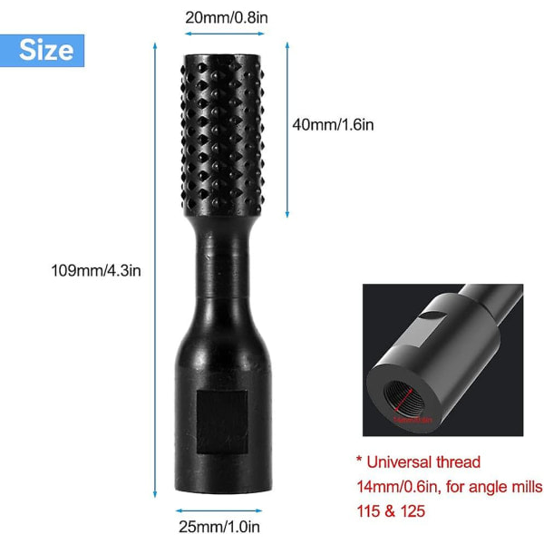 Cylindrisk Träskärningsborr 20mm Grova Tänder Trä Metallborr För Träskärning Polering