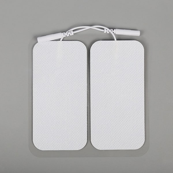 10-pack TENS/EMS elektrodplattor - Elektroder för massageinstrument Vit