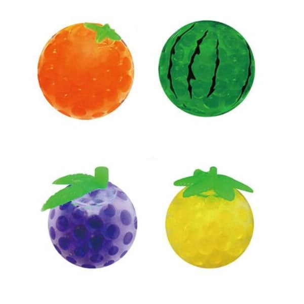 Pakke med frukt-antistressballer, sensoriske fidget-leker