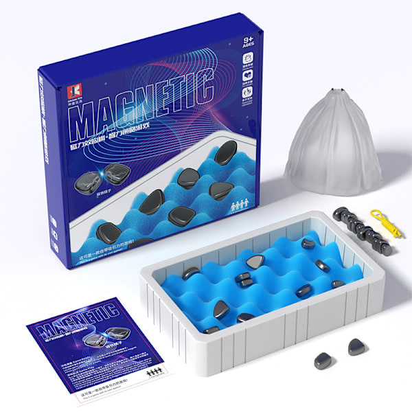 Magnetiskt Schackspel, 2023 Magnetiskt Brädspel, Roligt Brädspel Med 20 Magneter, Strategispel För Barn & Vuxna Fk [DmS]
