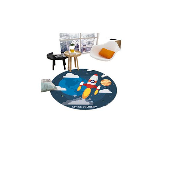 Suihkumatto liukastumaton Imuva kylpyhuoneen matto Matto Piirretty pyöreä Kuvio 3 60*60 Figure 3