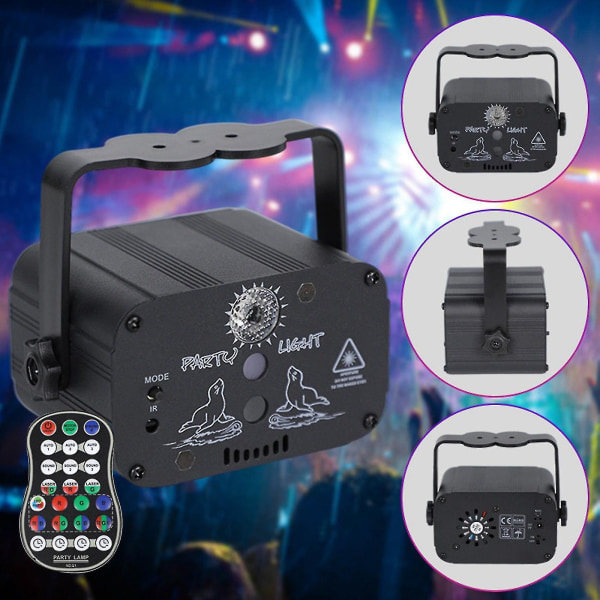 REMAKE 480 Mønster Laserprojektor Scene Lys Led Rgb Dj Disco Ktv Show Party Belysning