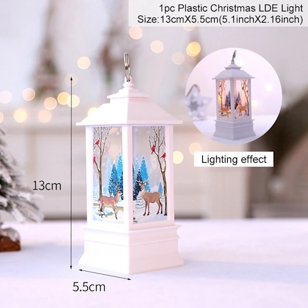 Christmas Lamp Light Merry Christmas Decorations for Home Christmas Tree Ornaments 2024 Navidad Christmas Gifts New Year 2025 E