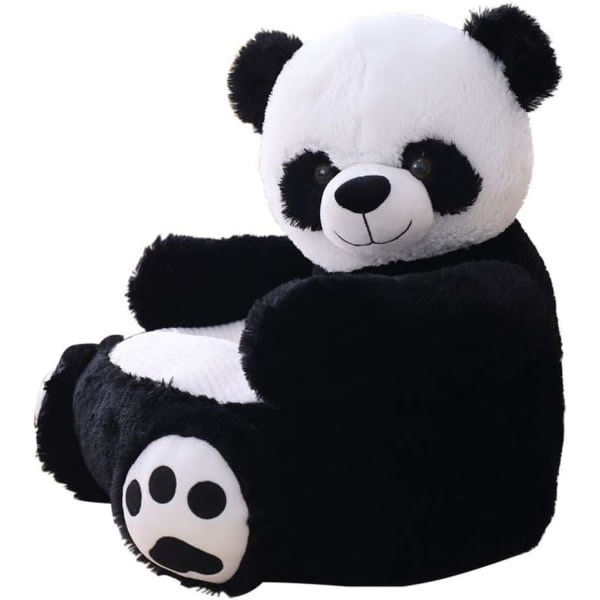 REMAKE CQBB Plysjdyr Oppbevarings Bean Bag Stol for Barn Voksne Plysj Panda