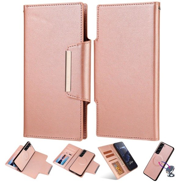 Samsung Galaxy S23 2-i-1 Magnetisk Etui Roségull