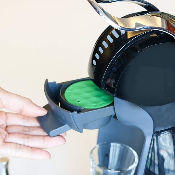 Kaffe-filterkapsel, återanvändbar kaffefilterkopp i rostfritt stål