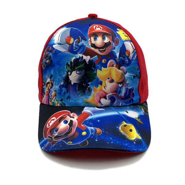 REMAKE Super Mario Bros Baseball Caps BARN Justerbar Hatt B-rød