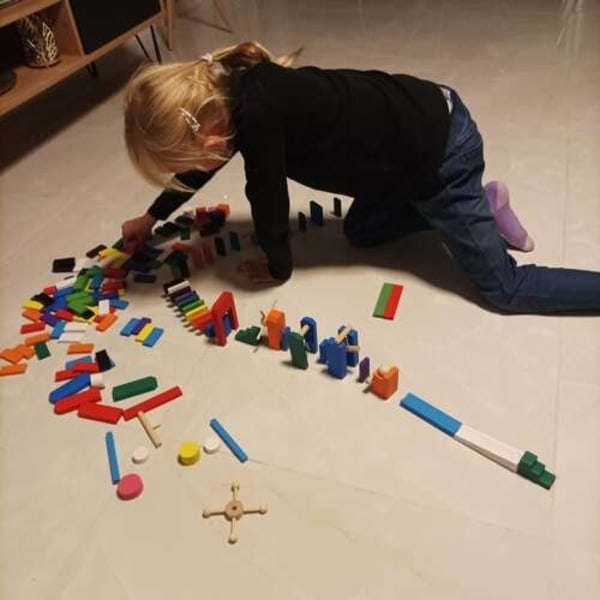 Puiset dominopalikat - Luova leikkisetti 407 osalla