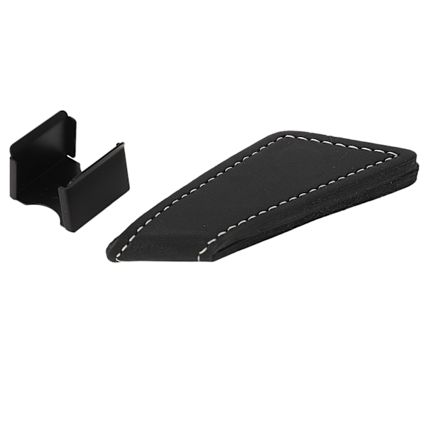 Magnetic Billiard Chalk Holder Manganese Steel Pool Chalk Clip with PU Leather Belt Clip Black