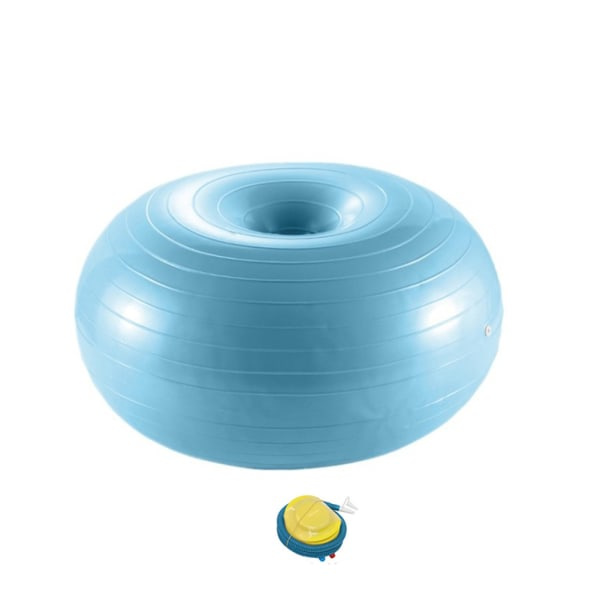 Træningsdonut Yoga Bold Træning af Kernen Stabilitet Bold til Yoga Pilates Balanceøvelser med Justerbar Pumpe