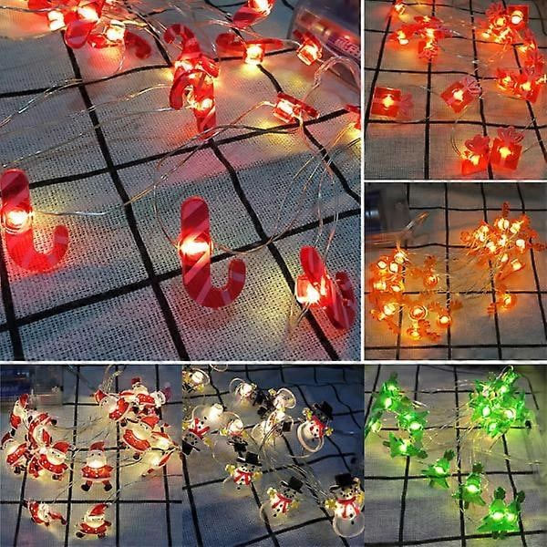 LED Snögubbe Ljuskedja för Julgran, Festdekoration, D 2M