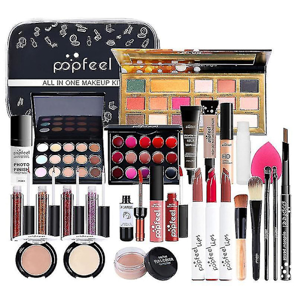 REMAKE Full Makeup Kit för Kvinnor Bärbar Allt-i-ett Ansikte Ögon Makeup Set med Makeupborste Kosmetik Presentset05-(niubi)