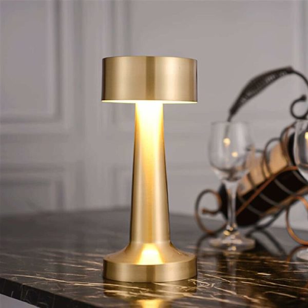 Trådløs bordlampe, genopladelig skrivebordslampe, dæmpbar bordlampe