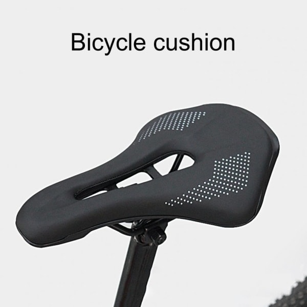 Cykelsaddel med luftventilation Sort