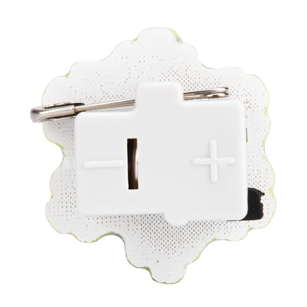 25 kpl Uusivuosi Joulu Teema LED Valo Rintaneula Pin-merkki Juhlat Koristeet DIY Koriste Sininen Lumihiutale