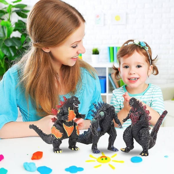 10 kpl Godzilla-elokuvan hirviöitä Godzilla vs. Kong -lelu Raton Mosla King Kidora Kolmipäinen Lohikäärme Puzzle Tähti Käsintehty Nuken Koriste Kuningas...