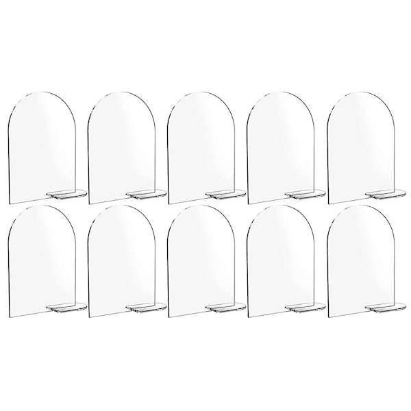 Diy Akryl Blank Bröllopsbordsskylt Med Hållare Set Bordsdekoration
