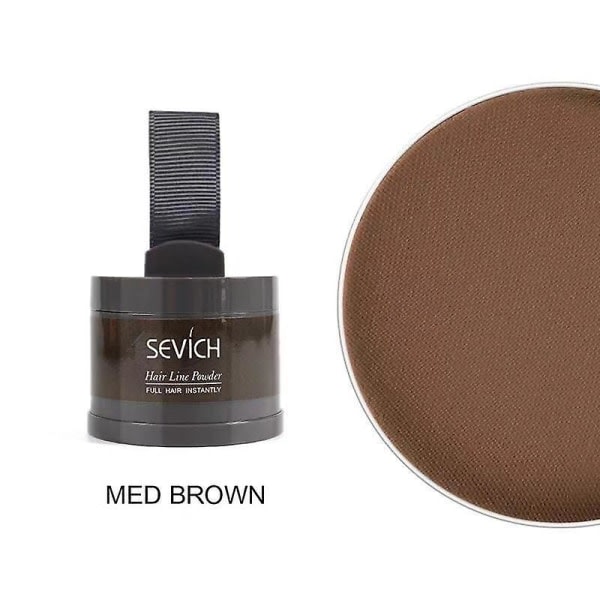 LEAX Sevich Waterproof Hair Powder Concealer Root Touch Up Volymgivande Cover Up En Mellanbrun