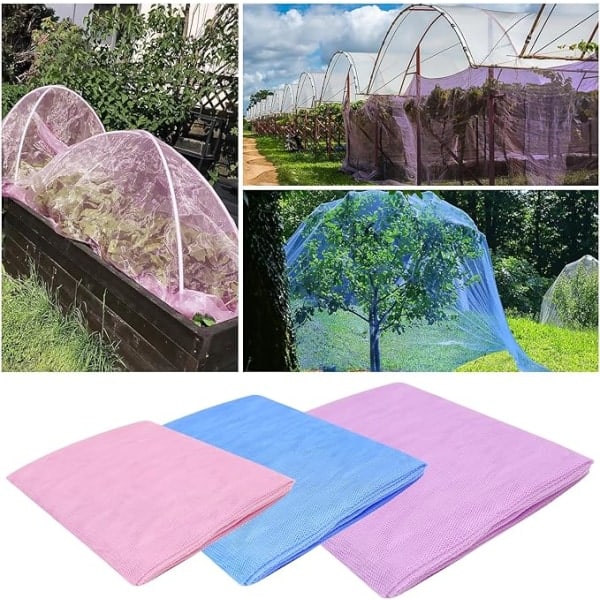 Färgglad Trädgårdstäcke: 3 Färger (Rosa, Blå, Lila) & 3 Storlekar (1,5 x 2 M, 2 x 2 M, 2,5 x 2 M) –