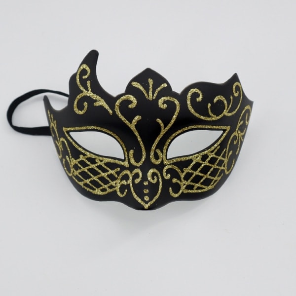 Maskerademasker Blonder Venetiansk Festmaske Plast Halloween Kostymemaske Rhinestone Mardi Gras Maske