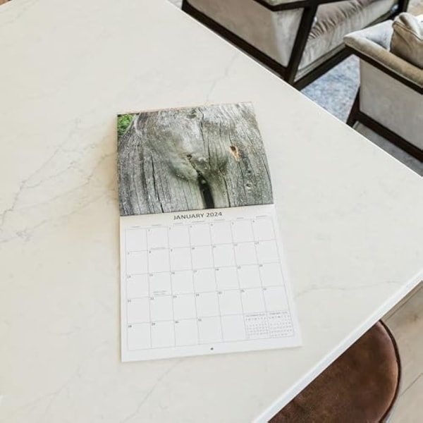 2024 Bajsande Hundar Kalender Nyår Hundbajs Kalender - 11.8*12.5 tum