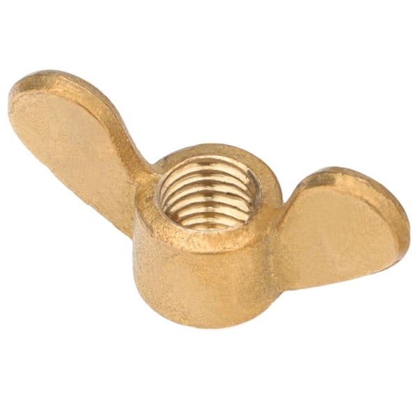 20 stk M4 Messing Sommerfugl Ingot Hornmutter Håndvridd
