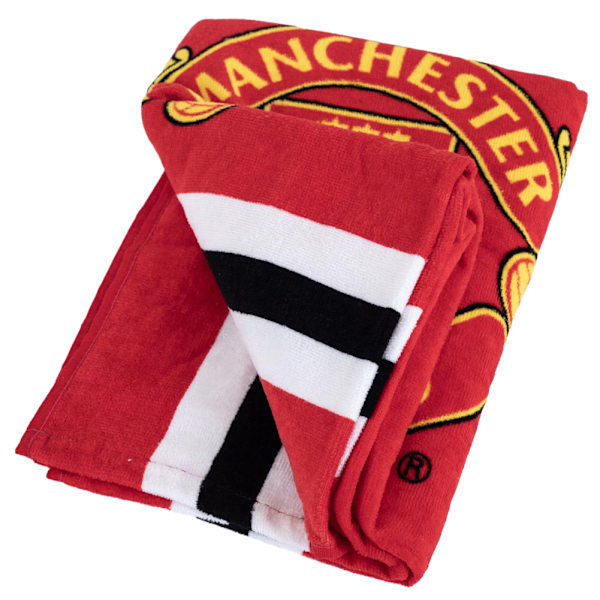 REMAKE Manchester United FC Core Stripe Rantakuuma One Size Punainen/Valkoinen Punainen/Valkoinen One Size