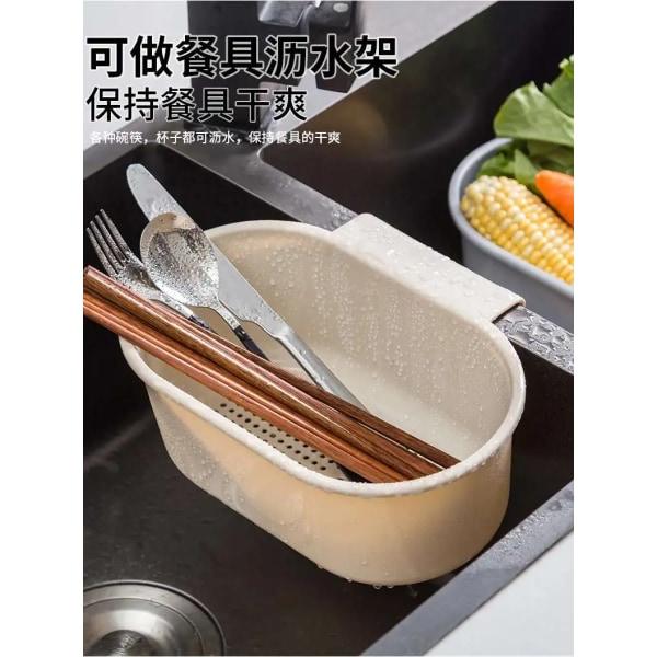 Fristående diskho-förvaringskorg Dish rack blå blå oval