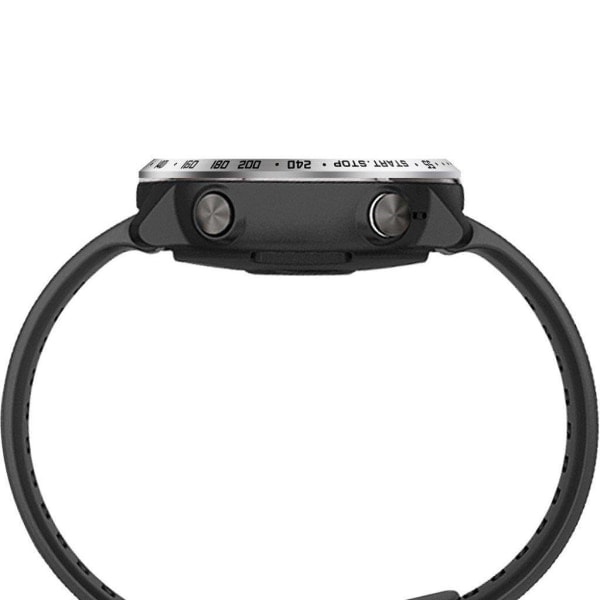 Garmin Forerunner 645 / 645 Music med Numeriske Mønstre, Rustfrit Stål Ring - Sølv / Sort Sølvgrå