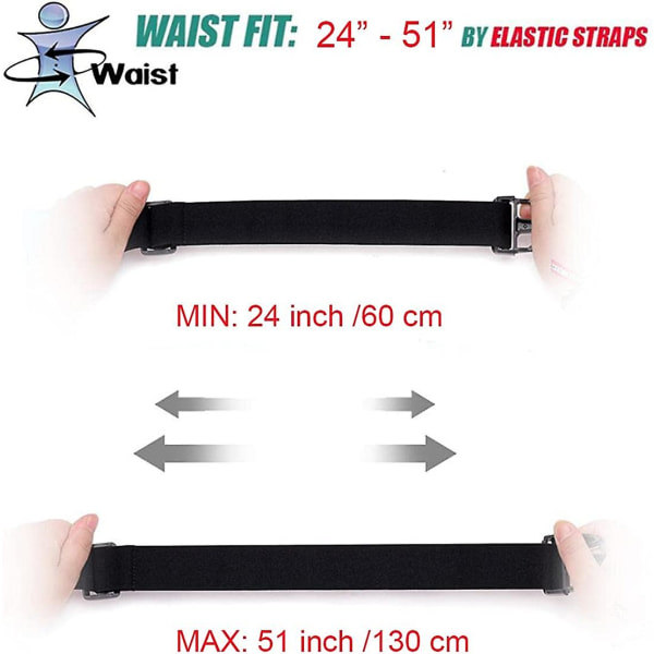 Fanny Pack Midjeveske for Menn & Kvinner Justerbar Belte Hofte Bum Bag Mote Vannresistent Vandring Midjeveske for Reise Avslappet Løping Vandring C...