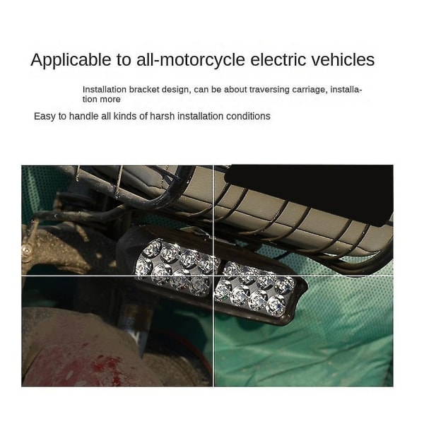 12v-80v E-sykkel Forlykt Motorsykkel Elektrisk Sykkel Sykkel Led Hovedlys Trille Sykkel Lampe 16 Led Cycl