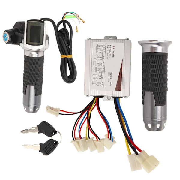 36V 500W Elcykel Controller Kit Elcykel Konverteringskit med Elcykel Motor Controller Gasreglage Nycklar