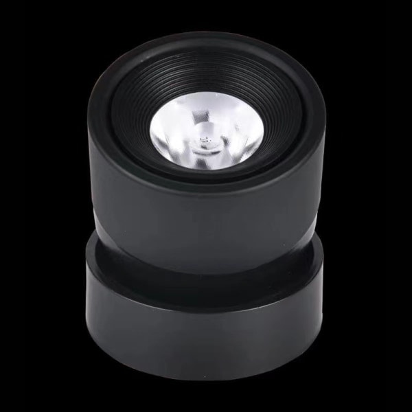 REMAKE Dimbar LED Takspotlight Innendørs Kunstlys Bildelys Downlight Retningsbestemt Taklampe 12W 960LM (Svart)