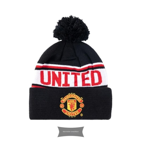 UEFA Champions League Fotball Strikket Lue For Menn Og Kvinner Vinter Varmt Fotball Kvinner G Manchester United