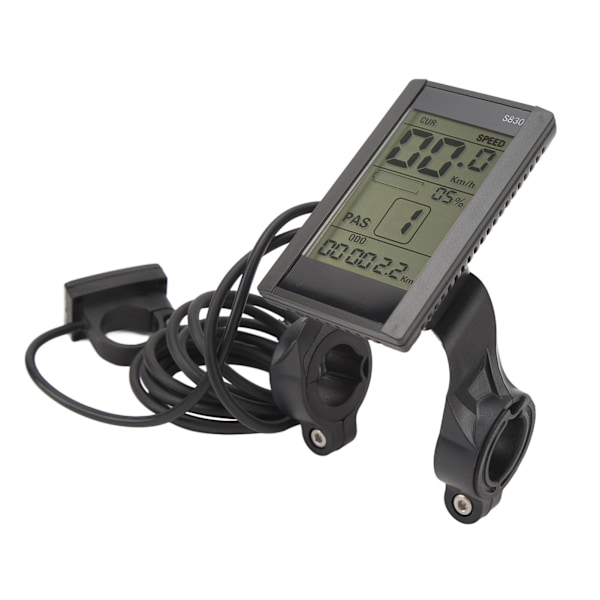 Elektrisk cykel LCD-displaymåler 24V 36V 48V Vandafvisende Multifunktionel 22,2 mm S830 LCD-display til modifikationstilbehør