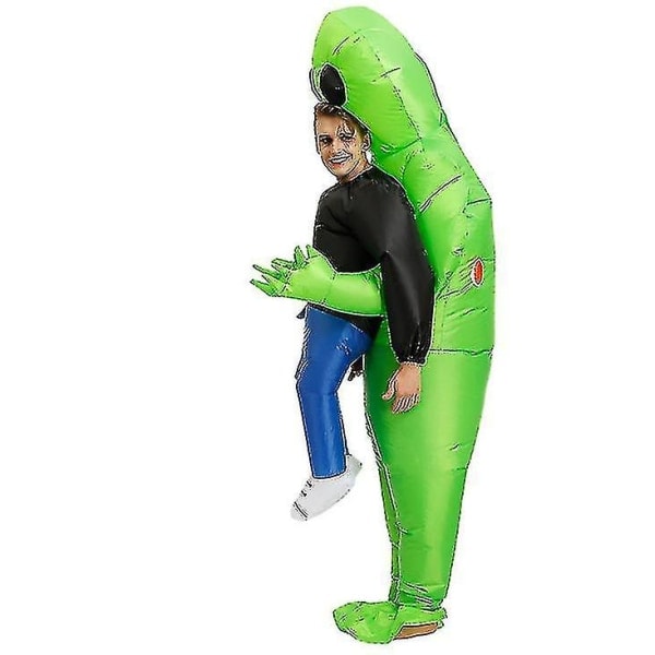 Alien latable -asu, hauska Halloween-asu aikuisille ja lapsille