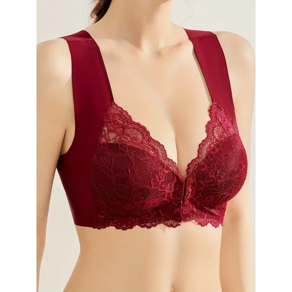 Supermyk & Komfortabel Frontlukking BH, Elegant Lacefri Push-Up BH, Morsdagsgave