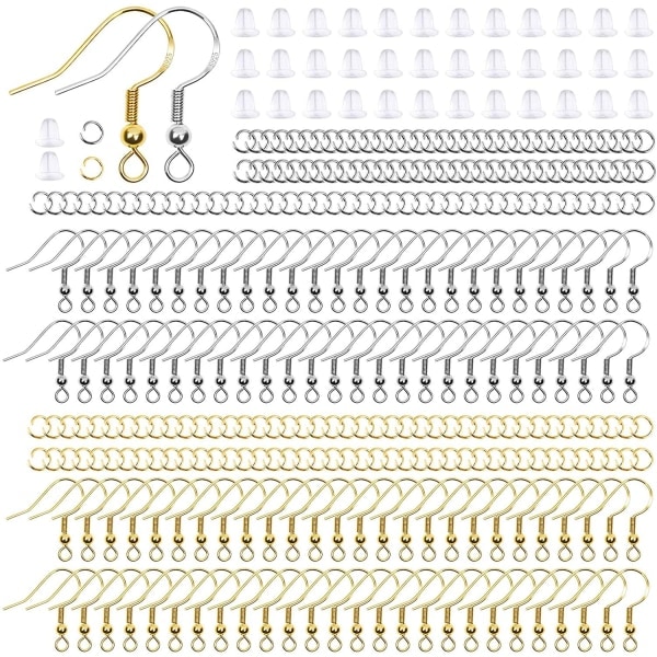 REMAKE 600 stk. 925 Sterling Sølv Øretråd Ørering Fremstillingsmateriale Sæt,