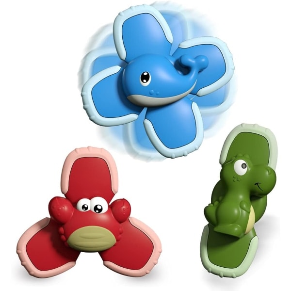 3-pack Sow Spinner Top Leksaker Baby Finger Sow Cap Snurrande Leksak för Barn Bad